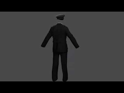 3D Model Collection of Modern London Fire Brigade Formal Uniform