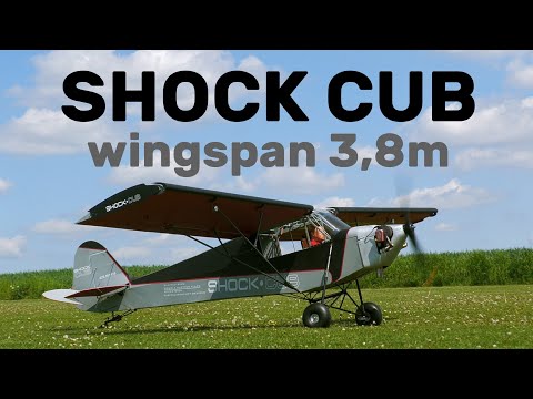 SHOCK CUB | 3,8m giant scale RC airplane | 4K | Syrovice 2025