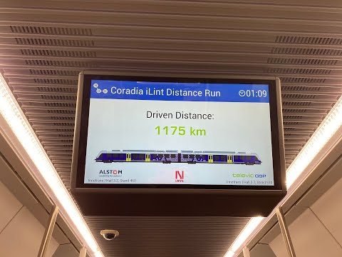 Alstom Coradia iLint distance run - highlights