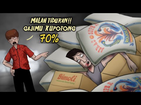Azab Juragan Beras Kikir! Hobby Potong Gaji Pegawainya #HORORMISTERI | Kartun hantu pocong
