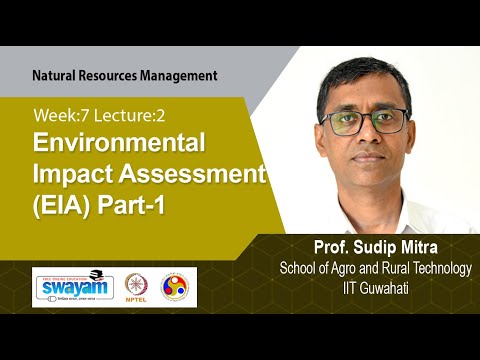 Lec 41: Environmental Impact Assessment (EIA) Part-1