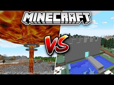 ATOM BOMBASI VS YER ALTI EVİ - Minecraft