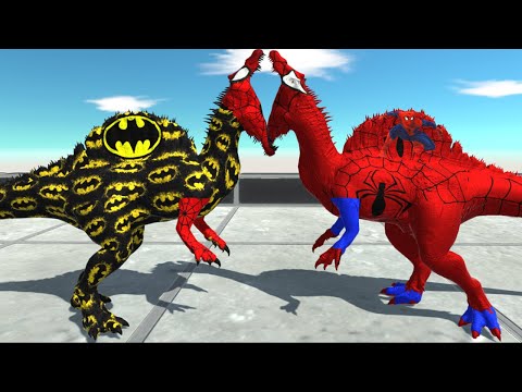 SpiderBatman Spinosaurus Death Run - Animal Revolt Battle Simulator