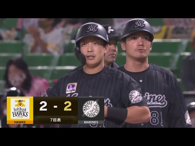 【7回表】マリーンズ・菅野が代打で貴重な同点のタイムリーヒット!! 2020/9/4 H-M