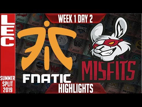 FNC vs MSF Highlights | LEC Summer 2019 Week 1 Day 2 | Fnatic vs Misfits Gaming
