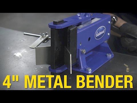 Compact Metal Bender Can Bend Metal up to 3/8" Thick or Up to 4" Wide - 4" Metal Bender - Eastwood