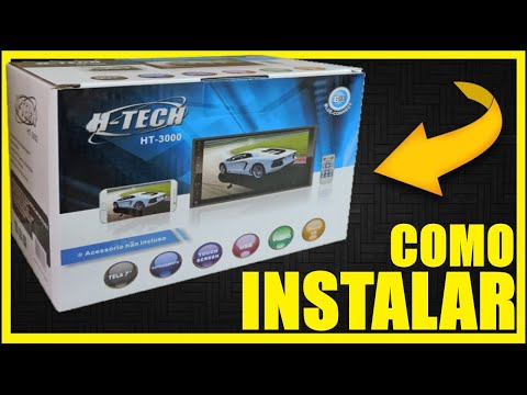 Como Instalar DVD 2DIN H-TECH HT-3000 Central Multimídia MP5 #ALANROD