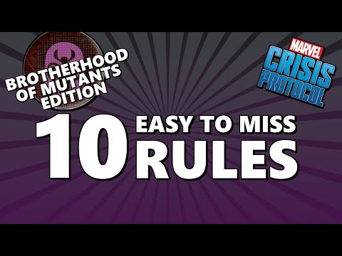 10 Easy to Miss Rules in Marvel Crisis Protocol - Brotherhood of Mutants Edition!