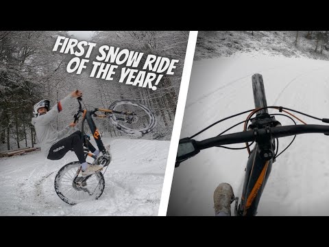 First MTB SNOW RIDE of the year!