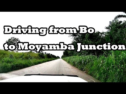 Driving from Bo to Moyamba junction, Sierra Leone,2020. Let's go virtual toll road trip!