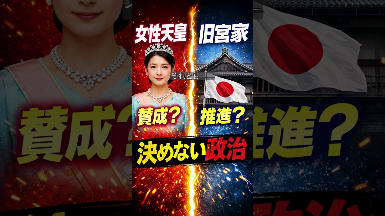 「女性天皇は認める。でも“核心”は決めない——それでいいんですか？」 #ショート動画