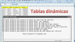 Tablas Dinamicas excel 2018 Basico
