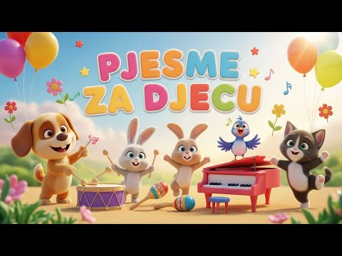 🎶 VESELE PJESMICE ZA DJECU 👶 PJEVAJ I PLEŠI S NAMA 🧸 PJESMICE ZA PJEVANJE, IGRU I UČENJE