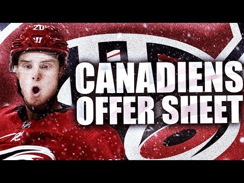 HABS OFFER SHEET SEBASTIAN AHO - MONTREAL CANADIENS OFFER SHEET AHO / Carolina Hurricanes NHL News