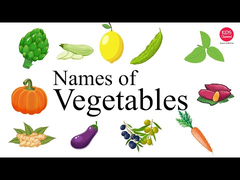 Vegetables name | Vegetables name with picture |Vegetables names in english for kids | Kids channel