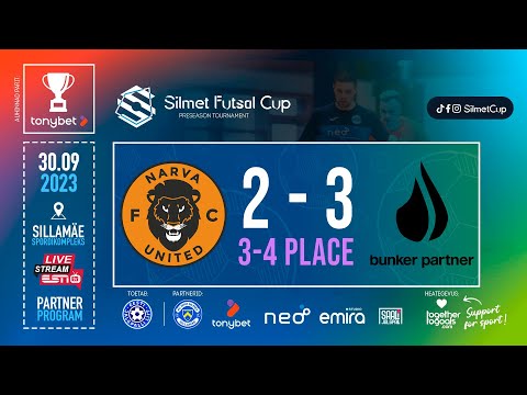3-4 PLACE / NARVA UNITED FC - FC BUNKER PARTNER  / SILMET FUTSAL CUP 2023 / HIGHLIGHTS