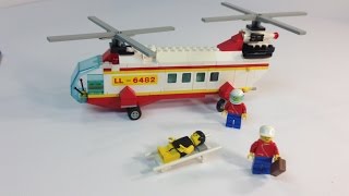 YouTube thumbnail: LEGO Classic Town Light & Sound 6482 Rescue Helicopter from 1989