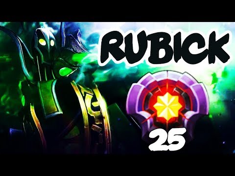 FIRST LEVEL 25 RUBICK - Dota 2 EPIC Gameplay Compilation