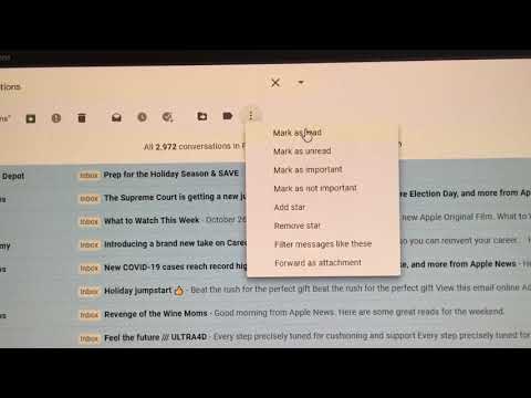 Mark Folder as ALL Read in Gmail. At top click "Select...