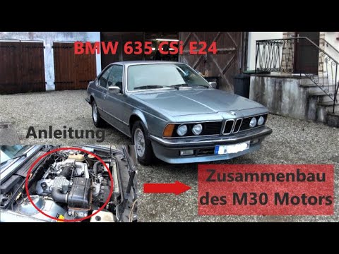 BMW 635 CSi E24 cylinder head assembly, replacement of rocker arm shafts/rocker arms and cylinder...