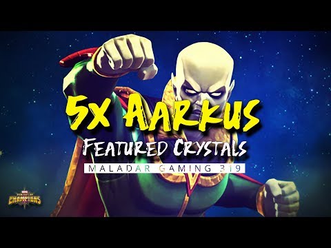 5x 6 Star Vision Aarkus Cavalier Crystal Opening 👽 #MCoC