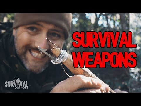 Three Prong Survival Spear with Readyman Wilderness Survival Card
