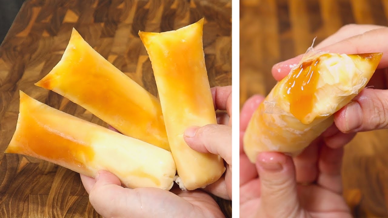 GELADINHO GOURMET DE PUDIM | SACOLÉ | CHUP-CHUP