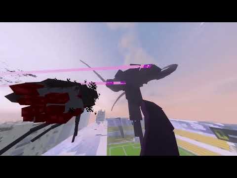 Minecraft Wither Storm Vs The Parasites In A City