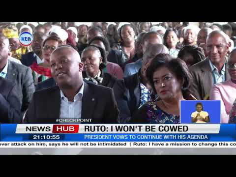 President Ruto vows to continue with his agenda, says political 'noises' won't stop him