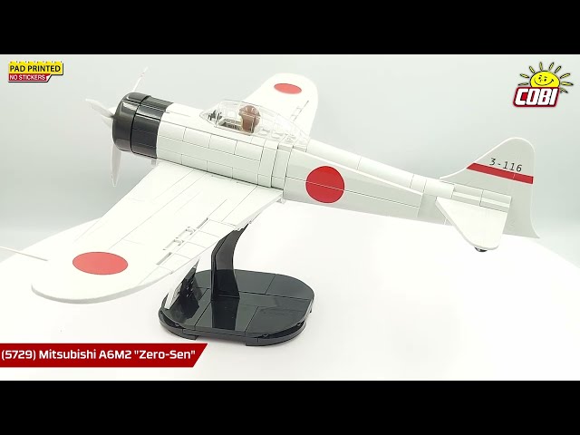 COBI World War II Mitsubishi A6M2 Zero-Sen COBI-5729 347 pièces video