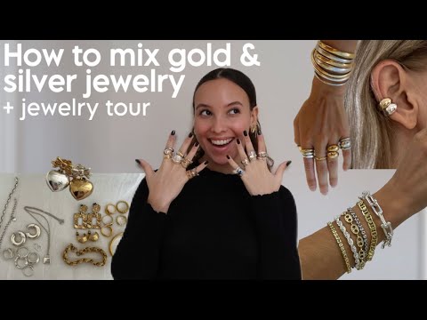 CAN YOU MIX GOLD & SILVER JEWELRY | tips on mixing metals + my jewelry collection!