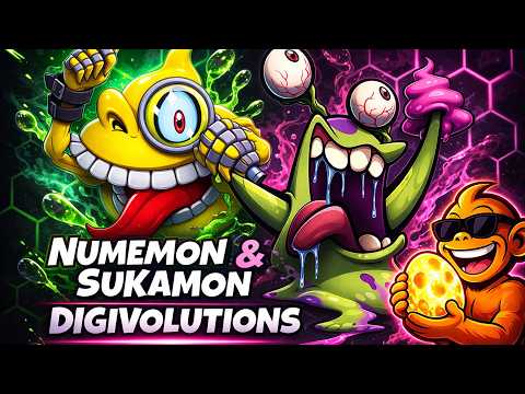 La Lignée Numemon et Sukamon : Chaque étape vers leurs puissance ultime (ou pas)
