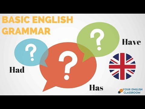 How To Use Basic English Grammar - Have, Has, Had Use in English