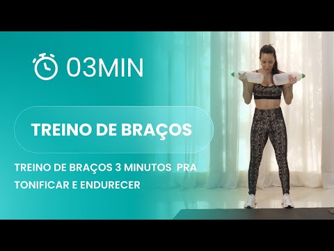 Treino de braços 3 minutos pra tonificar e endurecer - sem equipamentos em casa - Carol Borba