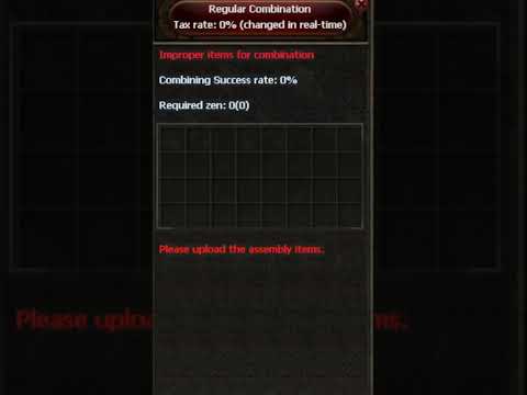 2nd Level Wing Creation | Mu Online