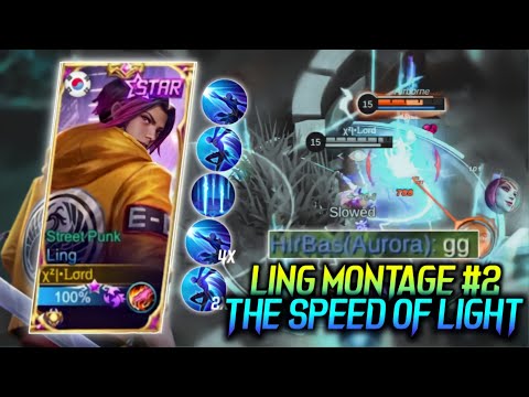 LING MONTAGE #2 | THE SPEED OF LIGHT ⚡😯 | Perfect Combo by Cheeze | Mobile Legends