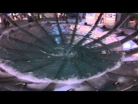 Spiral waves in water