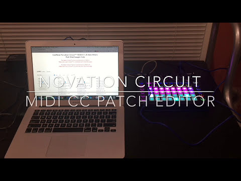 Novation Circuit - MIDI CC Patch Editor demo