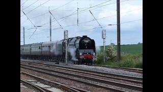 preview picture of video '71000 Duke of Gloucester on The Lothian Tornado railtour at Drem'