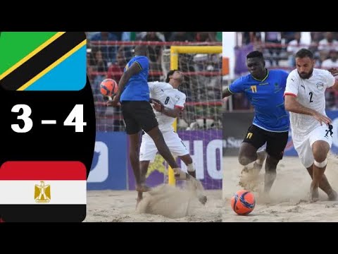 Tanzania Vs Egypt (3 - 4) – Match Highlights and Goals – 𝐂𝐎𝐒𝐀𝐅𝐀 𝐁𝐄𝐀𝐂𝐇 𝐒𝐎𝐂𝐂𝐄𝐑