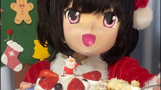 桃知みなみがクリスマスケーキ食べるだけ配信【#メリーもっちマス】