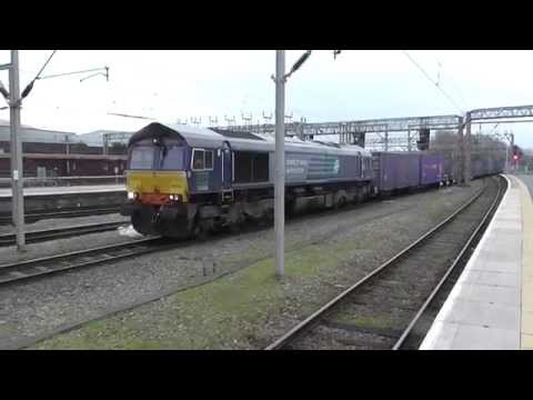 DRS Class 66 No 66305 on 4S44 Daventry - Coatbridge @ Crewe - 13.11.14 - HD