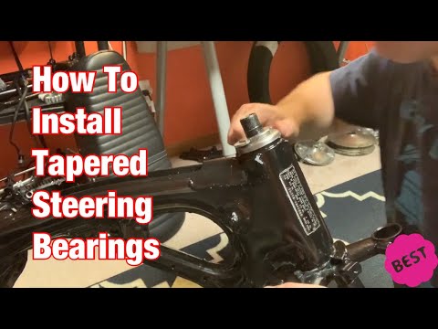 How To Install New Tapered Steering Bearings-Vintage Motorcycle Restoration Project: Part 80