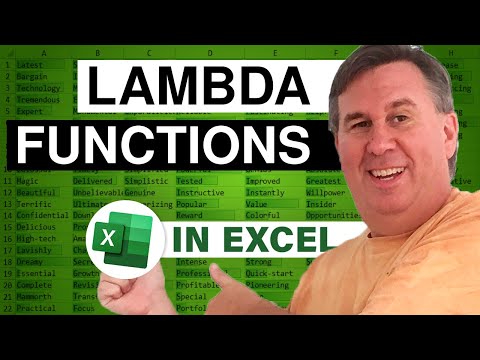 Excel - Mastering Excel with LAMBDA Functions: Revolutionize Your Spreadsheets - Episode 2381