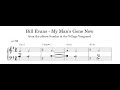 Bill Evans - My Man's Gone Now - Piano Transcription (Sheet Music in Description)