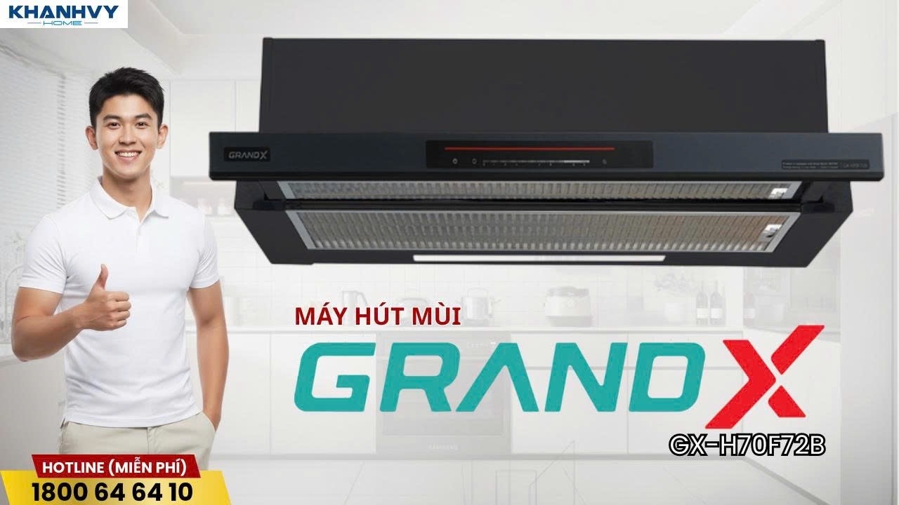 Máy hút mùi Grandx GX H70F72B âm tủ