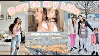 Day in my Life as a Single Mom | Productive day, working, Grocery Shopping & Working out 🌼💞