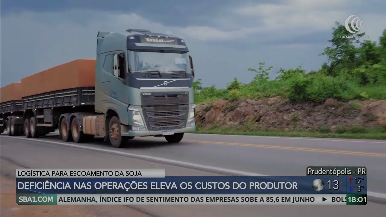 Deficiência na logística de escoamento eleva os custos do produtor rural
