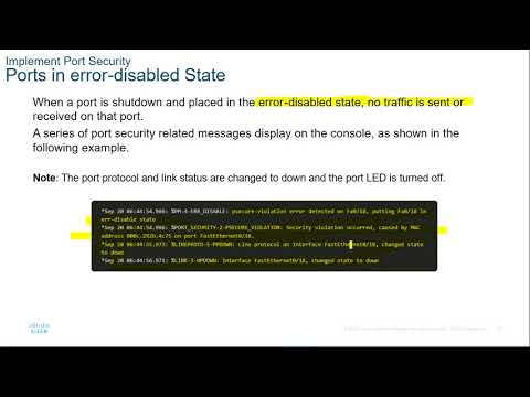 Module 11   Switch Security Configuration Part 6
