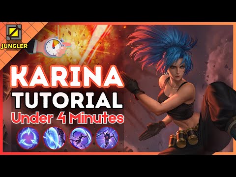 4-Minute Karina Tutorial in the Jungle || (MLBB S34) 2024